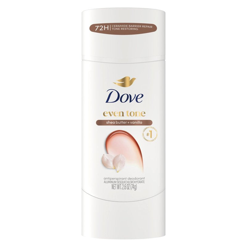 Even Tone Antiperspirant Deodorant Stick - Shea Butter & Vanilla, 2.6 oz