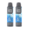 Cool Fresh Antiperspirant Deodorant Spray for Men - 72-Hour Protection, 3.8 oz Twin Pack