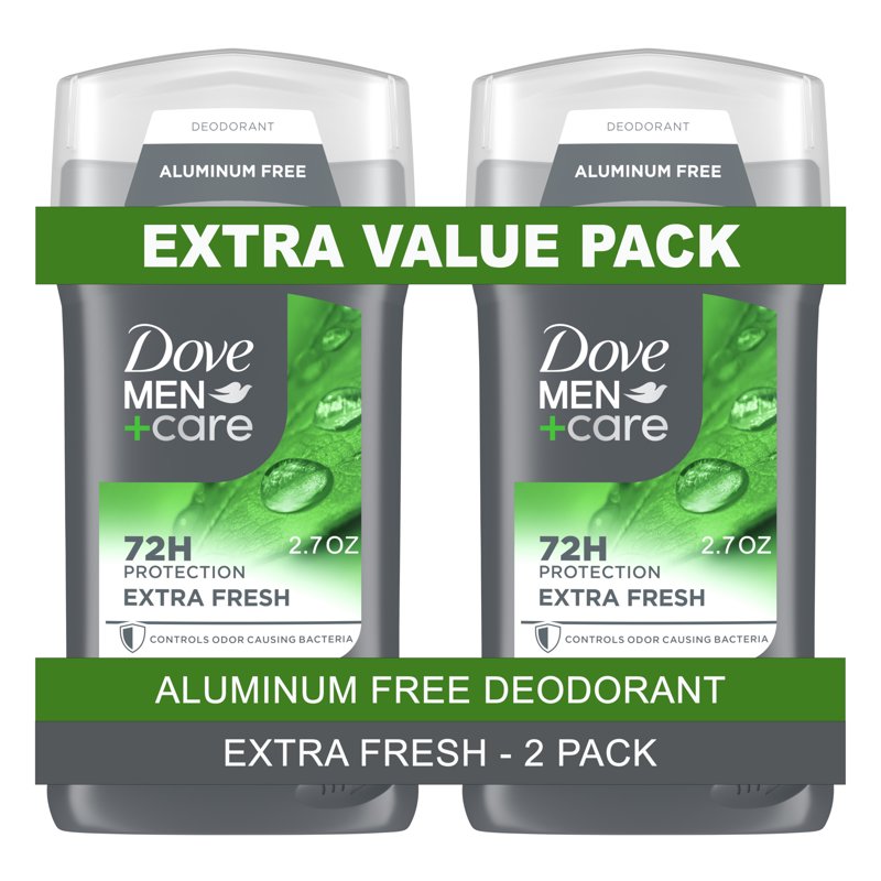 Extra Fresh Deodorant Stick for Men - 72h Odor Protection - 3 oz Twin Pack