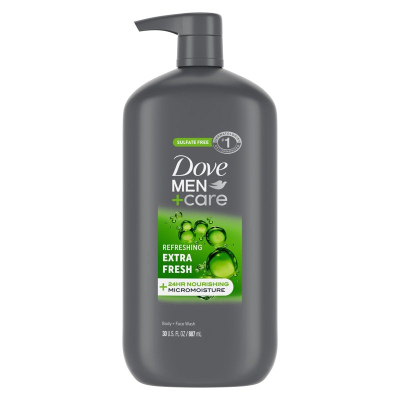 Men's Body Wash Extra Fresh with Nourishing Micromoisture, 30 fl oz