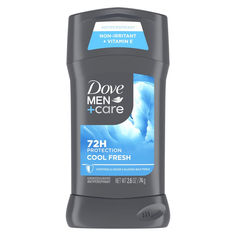 Cool Fresh Antiperspirant Deodorant Stick for Men, 72H Protection, 2.6 oz