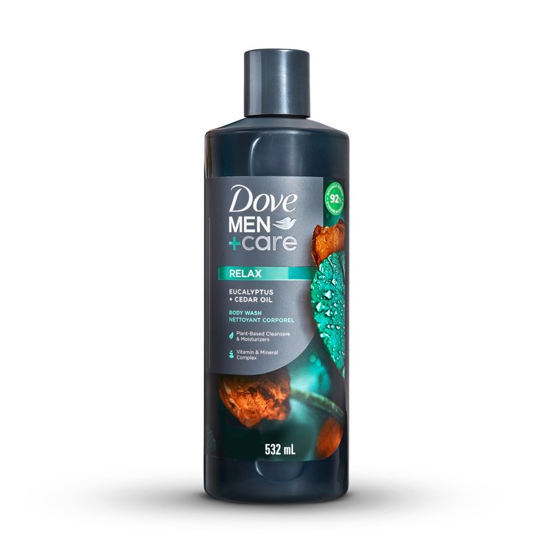 Eucalyptus & Cedar Oil Body Wash for Men - 18 oz Hydrating Cleanser