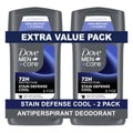 Long Lasting Antiperspirant Deodorant Stick for Men, Cool, 2.7 oz Twin Pack