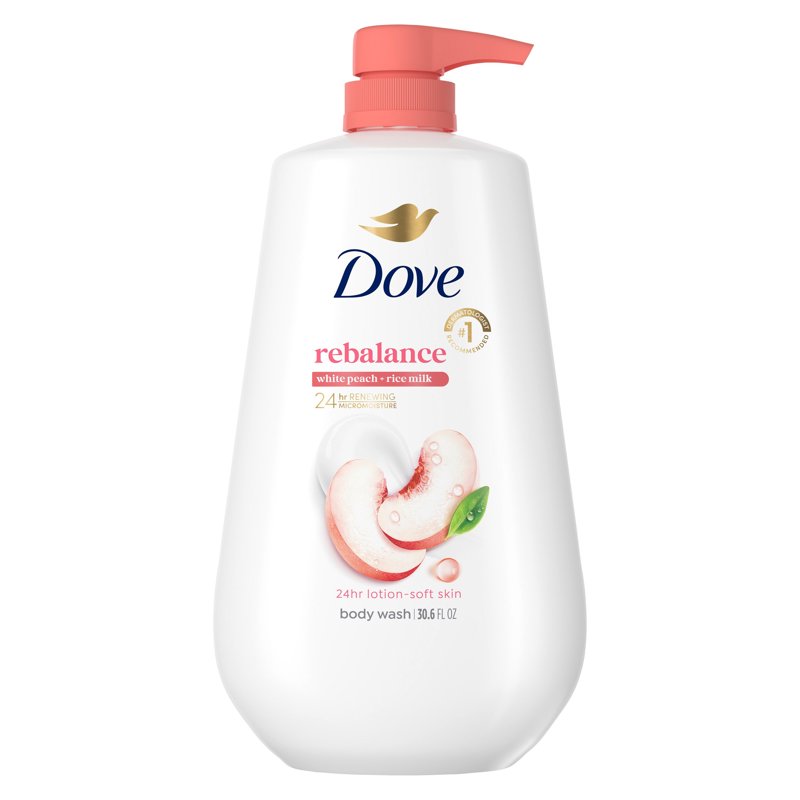 Moisturizing Body Wash with White Peach & Rice Milk - 30.6 Fl Oz