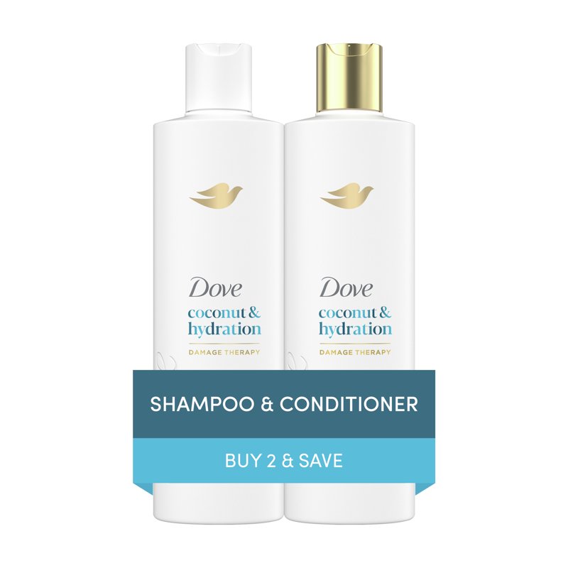 Dove Coconut & Hydration Shampoo & Conditioner Set - 12 oz