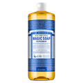 Peppermint Pure-Castile Liquid Soap - Concentrated Organic Body Wash 32 oz
