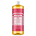 Rose Pure-Castile Liquid Soap - Concentrated Organic Body Wash, 32 fl oz