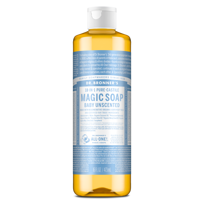 Baby Unscented Pure-Castile Body Wash - 16 fl oz