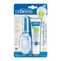 Silicone Baby Finger Toothbrush and Fluoride-Free Toothpaste Set