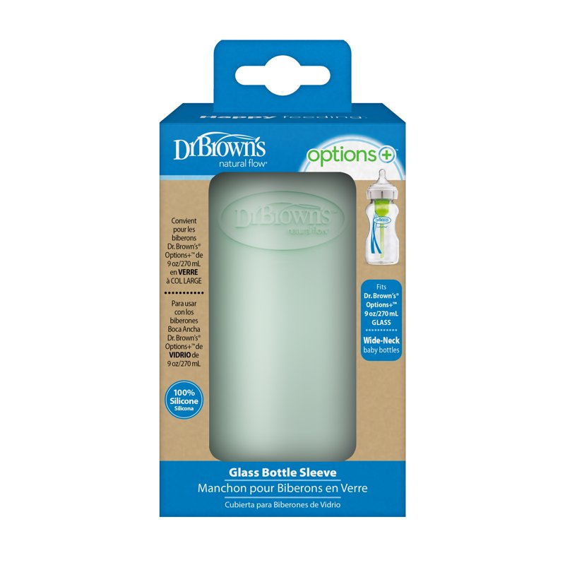 Silicone Bottle Sleeve for 9 oz Dr. Brown's Glass Bottles - Mint