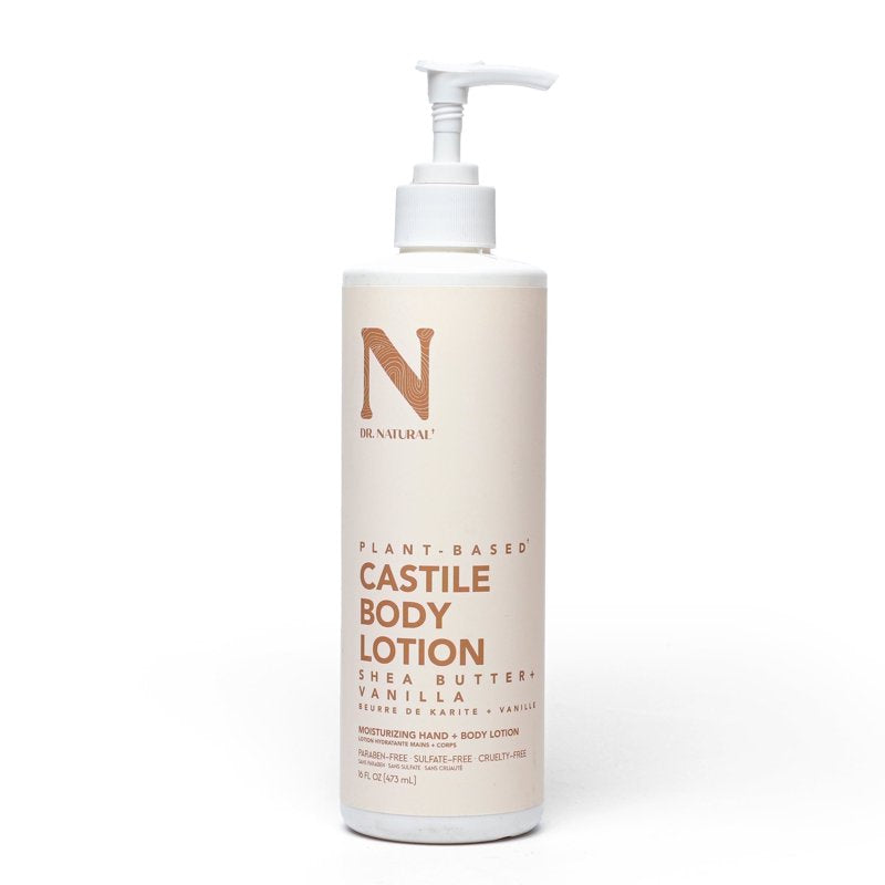 Shea Butter & Vanilla Castile Body Lotion - Natural Moisturizing Formula