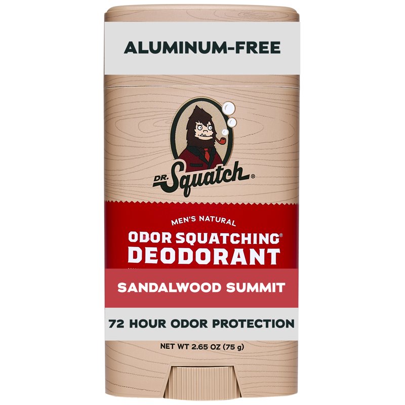 Natural Aluminum-Free Deodorant for Men - Sandalwood Summit, 2.65 Oz