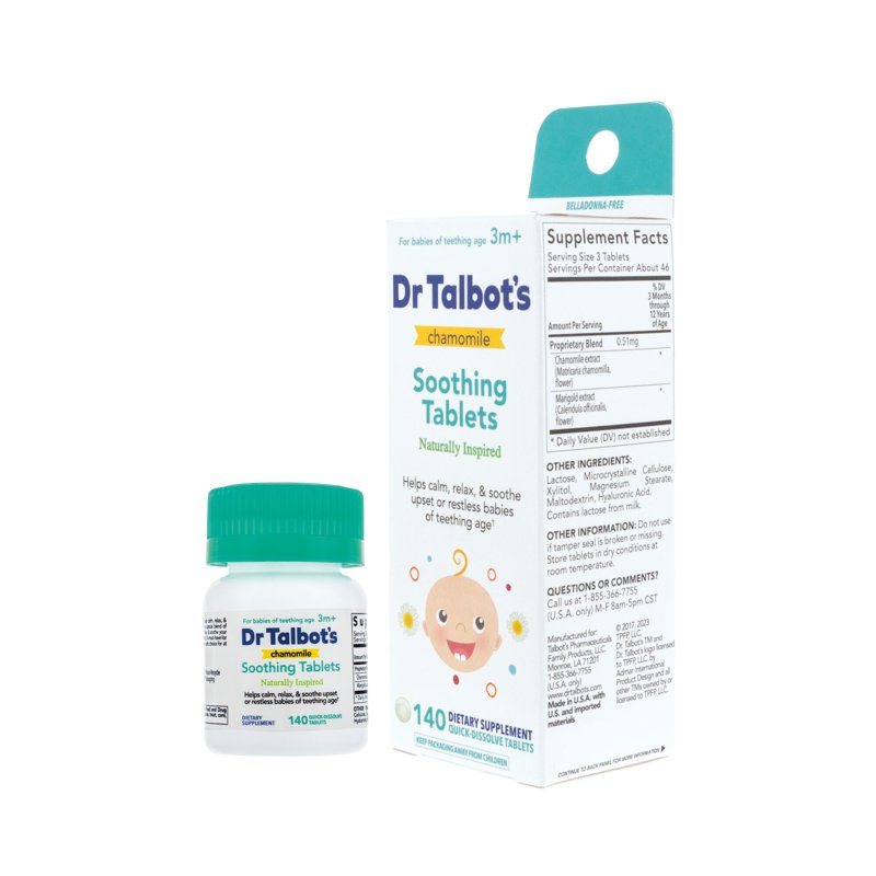 Chamomile Soothing Tablets for Teething Infants, 140 Count