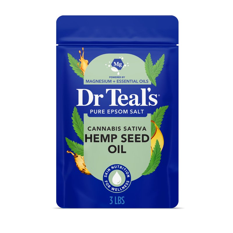 Epsom Salt Soak with Cannabis Sativa Hemp Seed Oil - 3 lbs