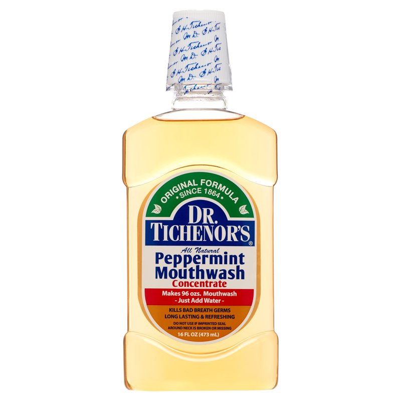 Peppermint Mouthwash Concentrate - 16 oz All Natural Oral Rinse