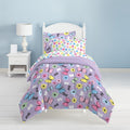 Full Size Dream Factory Sweet Butterfly Child Comforter Set - Microfiber, 7 Pieces