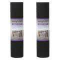 Non-Adhesive Shelf Liner - 20-Inch x 24-Foot, Black, 2 Pack