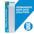 Adhesive Bathtub Treads - Non-Slip White Bathroom Safety Strips, 18 Pack - Variation of THIS listing