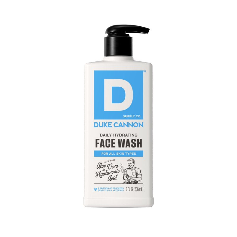 Daily Hydrating Face Wash for Men with Hyaluronic Acid, 8 fl oz