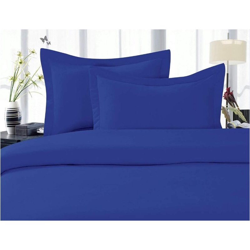 Full/Queen Duvet Cover Set with 2 Pillow Shams - Royal Blue