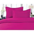Twin Hot Pink Duvet Cover Set with 2 Pillow Shams - Elegant Comfort