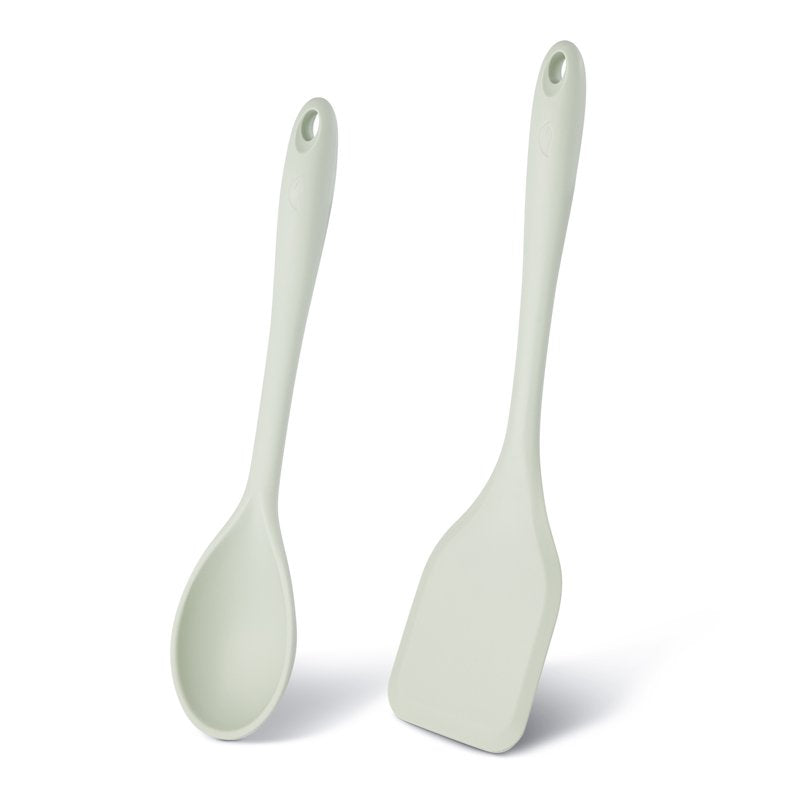 Silicone Utensil Set - 2-Piece Kitchen Tools in Green