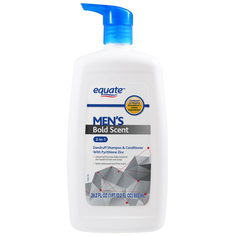 Men's 2-in-1 Dandruff Shampoo and Conditioner, Bold Scent, 28.2 fl oz