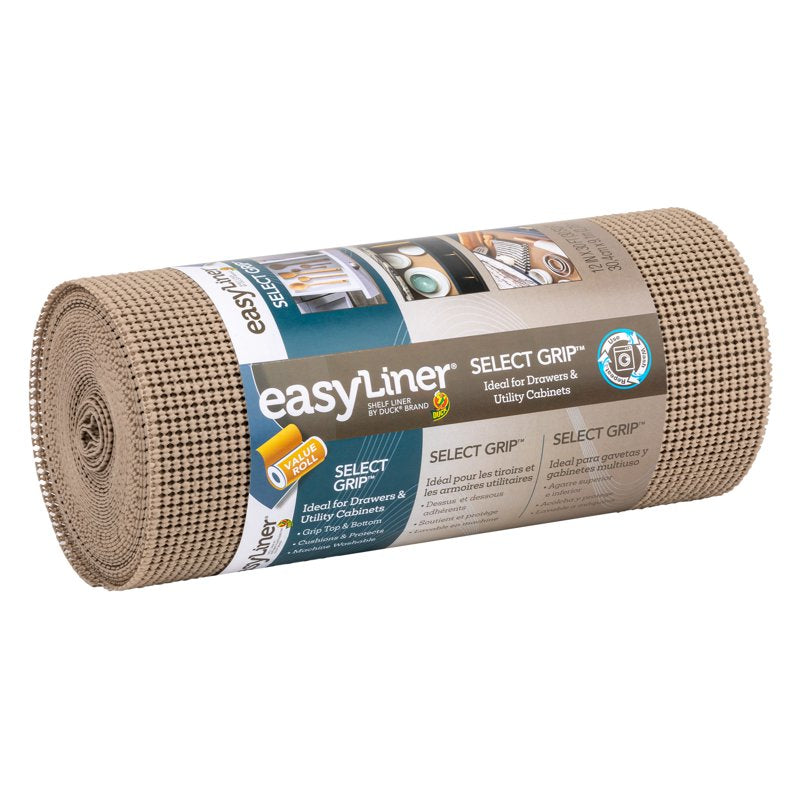 Shelf Liner - EasyLiner Select Grip, Taupe, 12" x 30' Roll