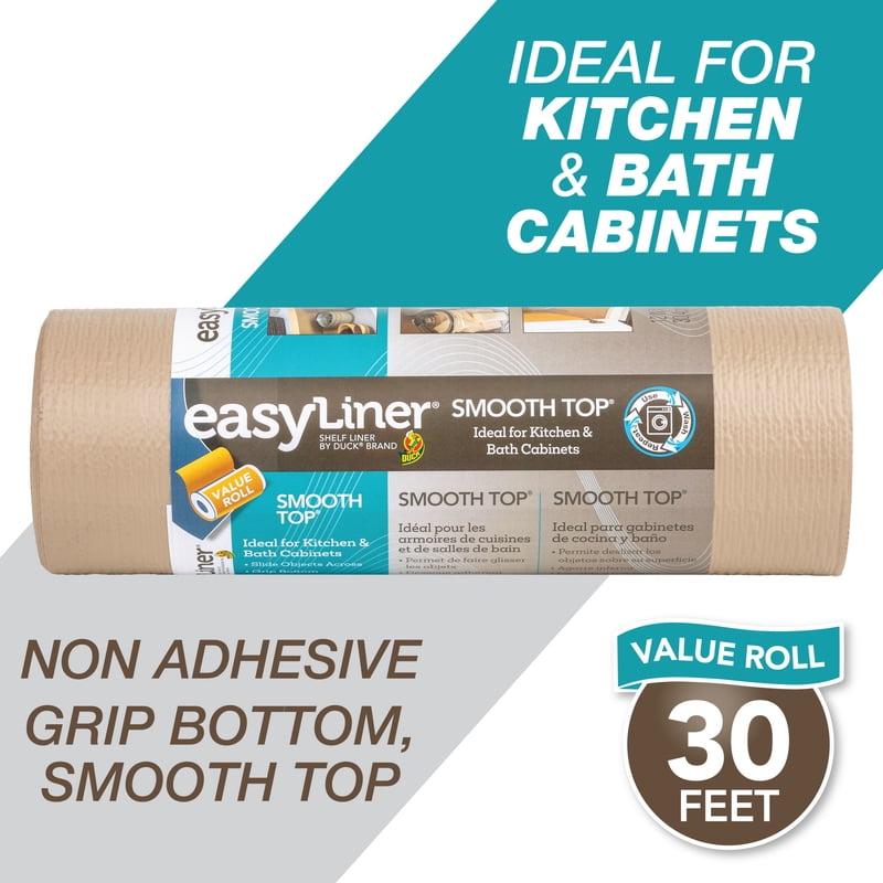 Smooth Top Shelf Liner - Taupe 12 in. x 30 ft. Roll