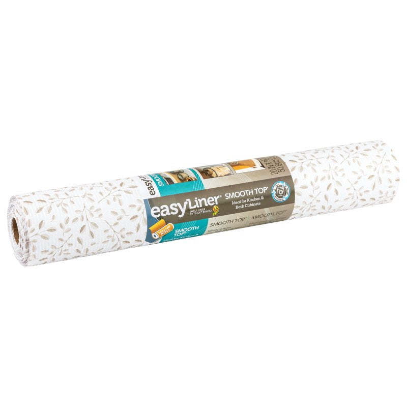 Smooth Top Shelf Liner - Taupe Buds, 20 in. x 18 ft. Roll