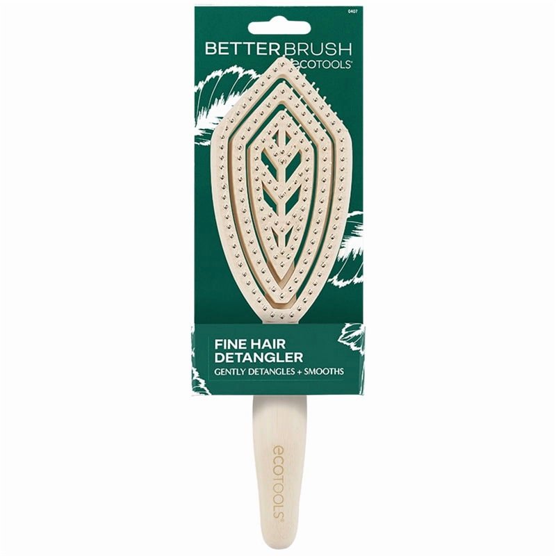 Fine Hair Detangler Brush - Eco-Friendly Bamboo Design