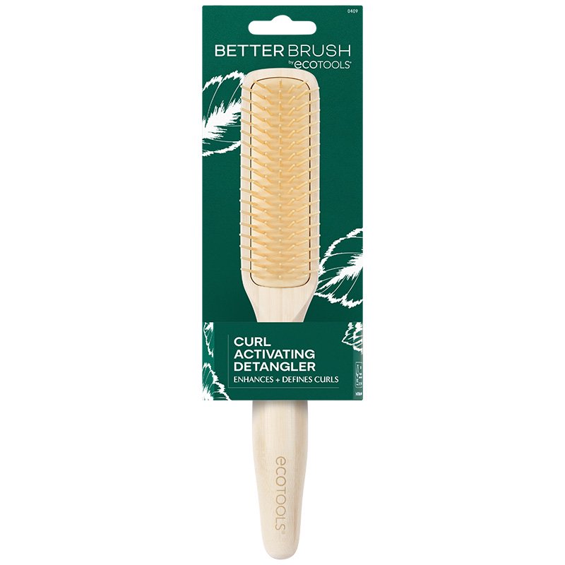 Curl Activating Detangler Brush with Bamboo Handle - EcoTools