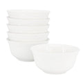 Porcelain Bowl Set - 6 Piece 6.1 Inch White Bowls
