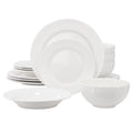 16-Piece Hobnail Double Bowl Porcelain Dinnerware Set - Kim