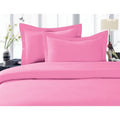 Full/Queen Light Pink Duvet Set - 3 Piece Bed Linen with Pillow Shams - Elegant Comfort