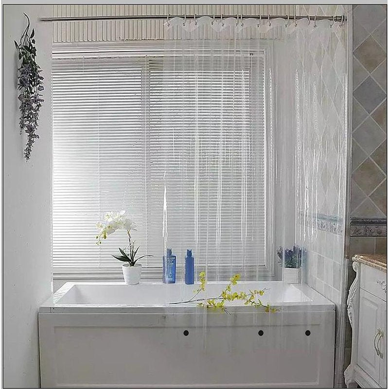 Heavy Duty Waterproof Shower Curtain with Magnets and Rustproof Grommets - 72x72 Inches