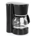 5-Cup Compact Coffee Maker with Reusable Filter - Black