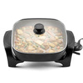 Extra-Deep Electric Skillet - 12" x 12" Non-Stick Cooking Pan