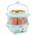 2-Tier Automatic Egg Cooker and Steamer - 14 Egg Capacity