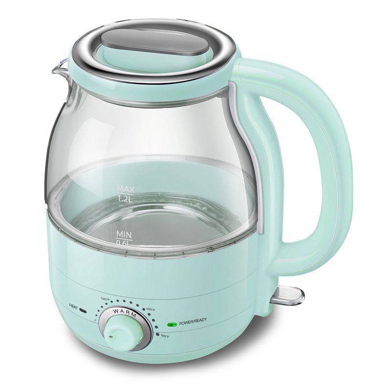1.25Qt Electric Glass Kettle with Adjustable Temperature and Keep Warm