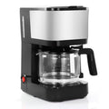 5-Cup Compact Coffee Maker - Stainless Steel Finish with Reusable Filter