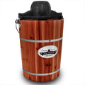 6-Quart Electric Old Fashioned Ice Cream Maker - Automatic Frozen Dessert Machine