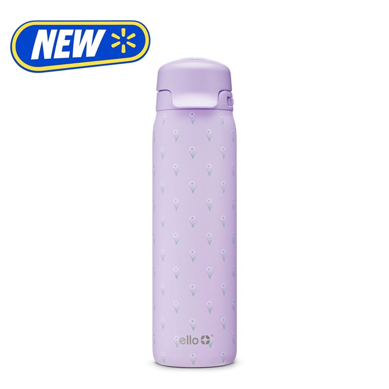 22oz Stainless Steel Water Bottle - Lavender Haze Flip & Fill