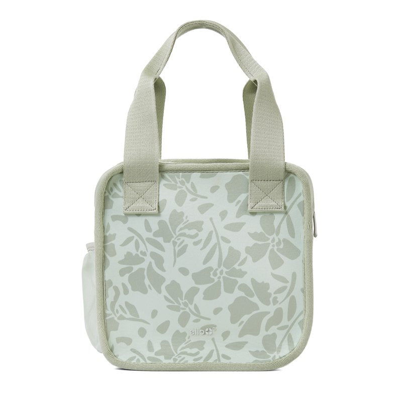 Insulated Neoprene Lunch Tote with Zipper - Soft Sage