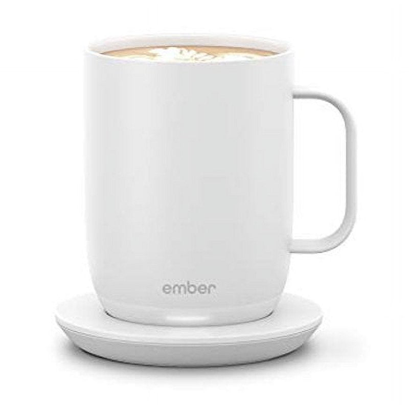 Temperature Control Smart Mug 2 - 14 oz, White - App Controlled Heated Coffee/Tea Mug