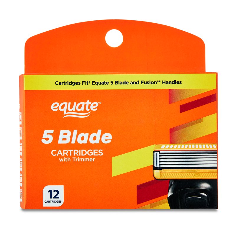 5-Blade Men's Razor Cartridge Refills with Precision Trimmer