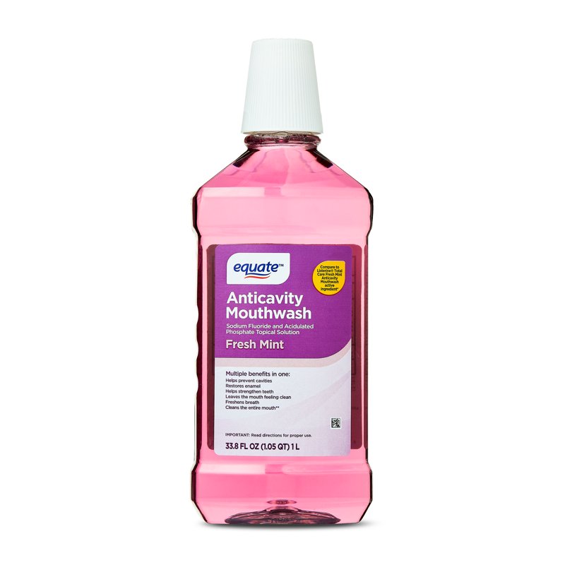 Anticavity Mouthwash - Fresh Mint, Fluoride Formula for Oral Health