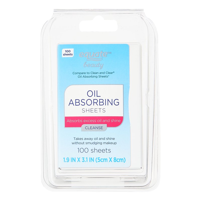 Oil Absorbing Sheets for Face, Fragrance-Free Blotting Paper, 100 Count