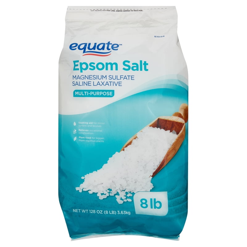 Epsom Salt Magnesium Sulfate 8lb Unscented - Multi-Purpose Bath Soak
