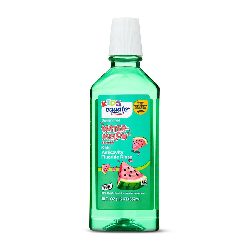Kids Anticavity Fluoride Mouth Rinse - Alcohol-Free Watermelon Flavor